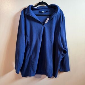 NWT navy lands end 1/4 zip